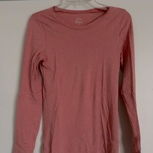 J.Crew Perfect Fit Long Sleeve Shirt Coral